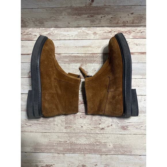 Aerosoles Vale Suede Zip Booties Women's Size 7.5 Brown Boots Slip-On NWOB New - Picture 7 of 10